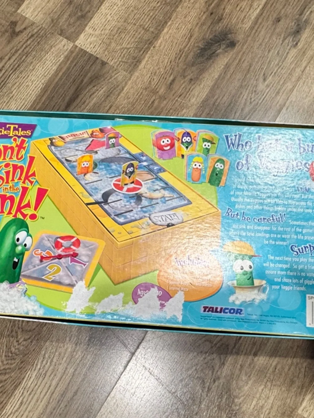 VeggieTales Don't Sink in the Sink Game Talicor Complete Working Vintage 1999